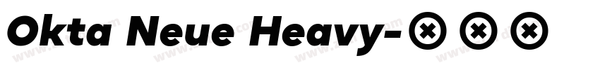 Okta Neue Heavy字体转换